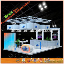 Portable and modular stalls exhibition display with folding table from shanghai China